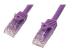 StarTech.com 75ft CAT6 Ethernet Cable, 10 Gigabit Snagless RJ45 650MHz 100W PoE Patch Cord, CAT 6 10GbE UTP Network Cable w/Strain Relief, Purple, Wiring is UL Certified/TIA - Right-angle