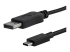 StarTech.com 3ft/1m USB C to DisplayPort 1.2 Cable 4K 60Hz, USB-C to DisplayPort Adapter Cable HBR2, USB Type-C DP Alt Mode to DP Monitor Video Cable, Compatible with Thunderbolt 3, Black - Close up