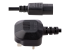 StarTech.com 10ft (3m) UK Computer Power Cable, 18AWG, BS 1363 to C13 Power Cord, 10A 250V, Black Replacement AC Power Cord, TV/Monitor Power Cable, BS 1363 to IEC 60320 C13 Kettle Lead - Front