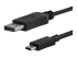 StarTech.com 3ft/1m USB C to DisplayPort 1.2 Cable 4K 60Hz, USB-C to DisplayPort Adapter Cable HBR2, USB Type-C DP Alt Mode to DP Monitor Video Cable, Compatible with Thunderbolt 3, Black - Close up