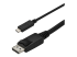 StarTech.com 3ft/1m USB C to DisplayPort 1.2 Cable 4K 60Hz, USB-C to DisplayPort Adapter Cable HBR2, USB Type-C DP Alt Mode to DP Monitor Video Cable, Compatible with Thunderbolt 3, Black - Close up