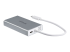 StarTech.com USB-C Multiport Adapter, USB-C Travel Docking Station with 4K HDMI, 60W Power Delivery Pass-Through, GbE, 2pt USB-A 3.0 Hub, Portable Mini USB Type-C Dock for Laptop, White - Back