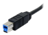 StarTech.com 6 ft / 2m Black SuperSpeed USB 3.0 Cable A to B - Right-angle