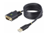 StarTech.com 6.6ft (2m) USB to Serial Adapter Cable, COM Retention, RS232 - Right-angle