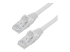 StarTech.com 50ft CAT6 Cable, 10 Gigabit Snagless RJ45 650MHz 100W PoE Cat 6 Patch Cord, 10GbE UTP CAT6 Network Cable, White CAT6 Ethernet Cable, Wiring is UL Certified/TIA - Right-angle